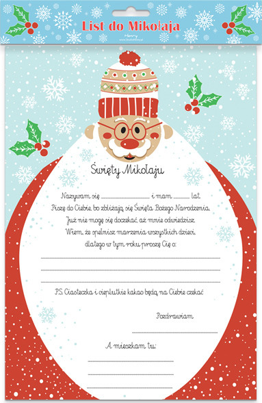 List do Mikołaja - Mikołaj z brodą Henry